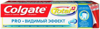 Колгейт Зубная паста TOTAL12 Pro-Видимый эффект 75мл