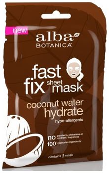 Alba Botanica Глубокоувлажняющая маска Fast Fix Coconut Milk Hydrate Sheet Mask 15г