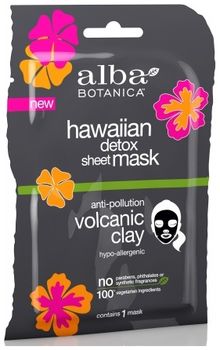 Alba Botanica Вулканическая гавайская маска Detox Micro-Extraction Sheet Mask 15г