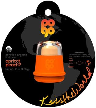 Pogo Бальзам для губ с ароматом абрикоса/персика 4,25г