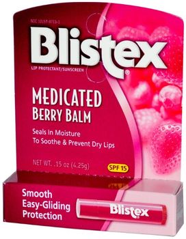 Blistex Medicated Berry Balm бальзам для губ ягодный (с лечебным эффектом)