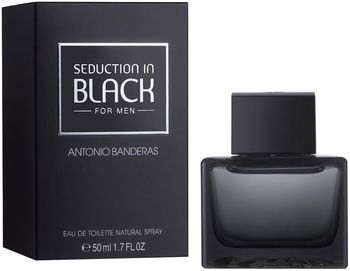 Antonio Banderas Seduction In Black для мужчин Вода туалетная 50 мл спрей
