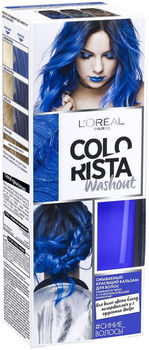 Лореаль Colorista Washout Смываемый красящий бальзам для волос Синие волосы 80мл