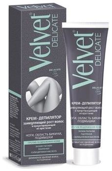 Velvet Delicate крем для депиляции замедляющий рост волос 100 мл