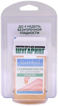 Aravia Start Epil Набор для шугаринга сахарная паста в картридже Средняя 100 г и полоски для депиляции
