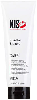 KIS Care No-Yellow Shampoo Кератиновый очищающий антижелтый шампунь для светлых и седых волос 250 мл