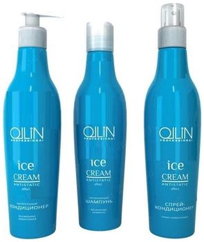 Ollin Ice Cream Набор шампунь 250мл + кондиционер 250мл + спрей-кондиционер 250 мл