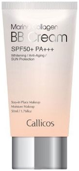 Callicos ВВ Крем осветляющий с морским коллагеном с солнцезащитным фактором SPF50+ PA+++ 50мл