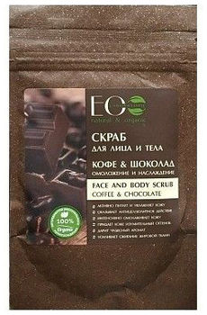 Эколаб Скраб для лица и тела Кофе и Шоколад омоложение и наслаждение 40 g