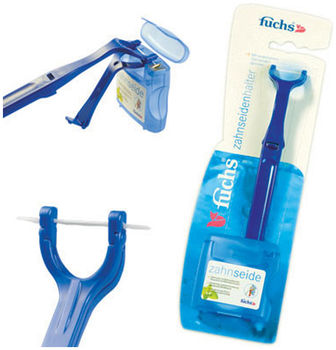 Fuchs Floss holder with Floss держатель для зубной нити и зубная нить 50 м