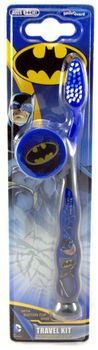 Batman Toothbrush with cap Travel Kit Детская зубная щетка с защитным колпачком