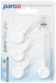 Paro Flexi Grip Ершики цилиндрические, ультрамягкие, диаметр 1,7 мм, белые, 4 шт