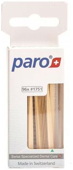 Paro Sticks Micro Медицинские деревянные зубочистки, трехгранные, 96 шт