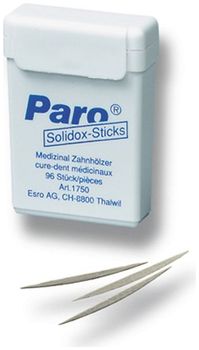Paro Solidox Медицинские деревянные саблевидные зубочистки, 96 шт