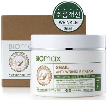 BIOmax крем с экстрактом слизи улитки против морщин 100мл