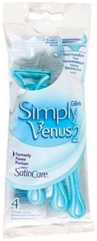 Gillette Simply Venus 2 Satin Care станки одноразовые 4 шт