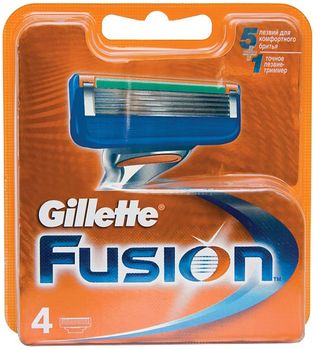Gillette Fusion сменные кассеты 4 шт