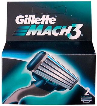 Gillette Mach3 сменные кассеты 2 шт