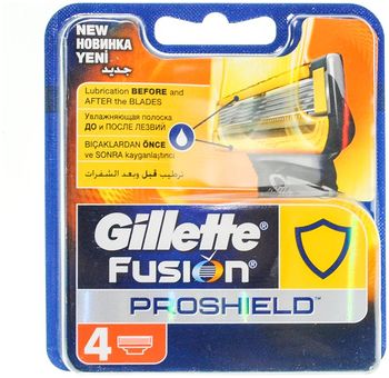 Gillette Fusion ProShield сменные кассеты 4 шт