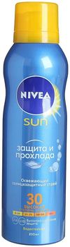 Nivea Сан спрей солнцезащитный освежающий Защита и Прохлада SPF30 200мл
