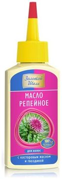 Золотой шелк масло репейное для волос с касторовым маслом и гвоздикой 90 мл
