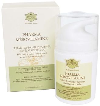 Грин Фарма Фармамезовитамин крем с витаминами для сияния и тонуса кожи диспенсер 50 мл