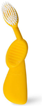 Радиус (Radius) Scuba щетка зубная с резиновой ручкой желтая мягкая для левшей