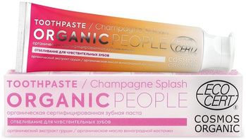 Organic people Зубная паста champagne splash органическая сертифицированная 85г