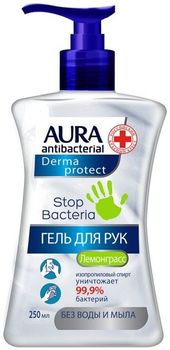 Aura Antibacterial Derma Protect Гель для рук антибактериальный 250мл