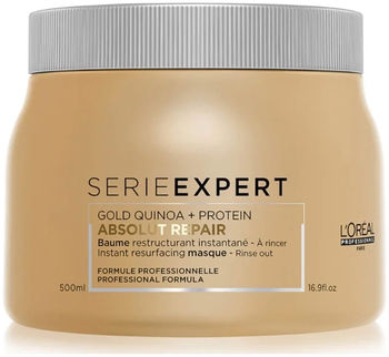 Loreal Absolut Repair Gold Quinoa + Protein Маска с кремовой текстурой для восстановления поврежденных волос 500мл