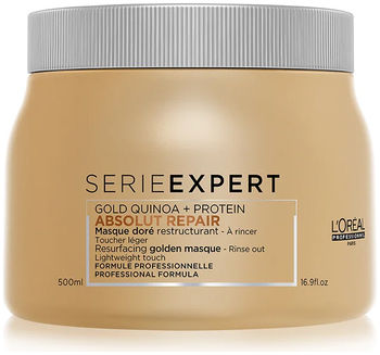 Loreal Absolut Repair Gold Quinoa + Protein Маска с золотой текстурой для восстановления поврежденных волос 500мл