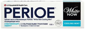 Perioe зубная паста отбеливающая white now cooling mint охлаждающая мята 100 гр
