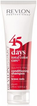 Revlon Revlonissimo Color Care 45 Days Шампунь-кондиционер для ярких Красных оттенков 275мл