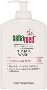 Sebamed Sensitive skin Гель для интимной гигиены Intimate Wash для женщин 15-50 200мл с помпой