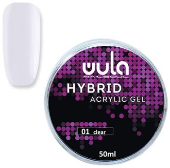 Wula nailsoul Гель акриловый Hybrid acrylic gel, 50 мл 01 Clear прозрачный