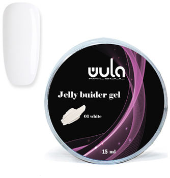 Wula nailsoul Гель-желе для моделирования ногтей Jelly builder gel, 15 мл тон 01 белый