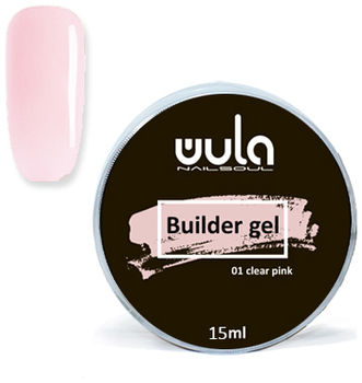 Wula nailsoul Гель для моделирования ногтей универсальный Builder gel, 15 мл тон 01 бледно-розовый