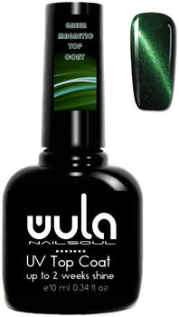 Wula nailsoul UV Magnetic top coat GREEN10 мл