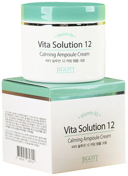 Jigott Vita Solution 12 Ампульный крем успокаивающий 100мл