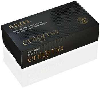 Estel Enigma Краска для бровей и ресниц тон Черный, набор
