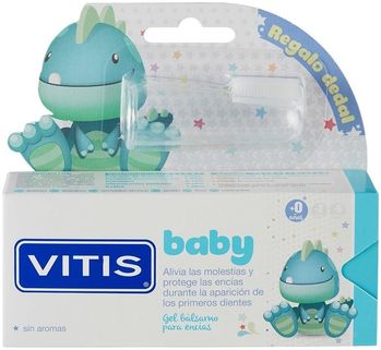 Dentaid Зубная паста-гель VITIS baby детская 0+ без фтора без вкуса + силиконовый напальчник 30мл