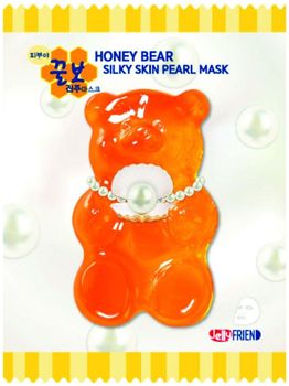 Frienvita JellyFrien Pearl Bear Mask Тканевая маска с экстрактом жемчуга для увлажнения упругости и сияния кожи 23г