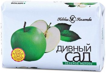 Невская косметика Мыло туалетное Дивный сад Зеленое яблоко 90г