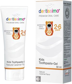 Dentissimo Зубная паста Kids 2-6 Caramel Toothpaste 50мл