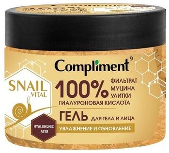 Compliment Snail Vital Гель для тела и лица Увлажнение и обновление 400мл