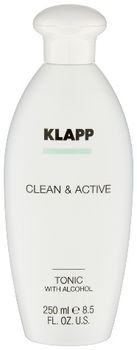 Klapp Clean & active Тоник со спиртом, 250 мл