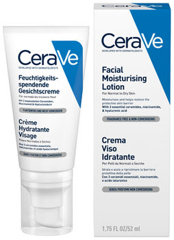 CeraVe Лосьон увлажняющий для нормальной и сухой кожи лица 52 мл
