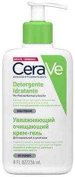 CeraVe Крем-гель увлажняющий очищающий для нормальной и сухой кожи лица и тела 236 мл