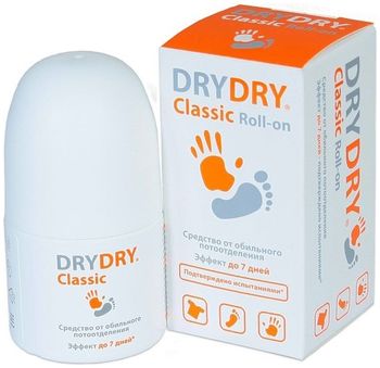 DRY-DRY Classic roll-on средство от обильного потовыделения 35мл