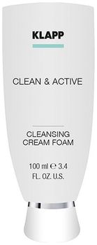 Klapp Очищающая крем-пенка CLEAN&ACTIVE Cleansing Cream Foam 100мл